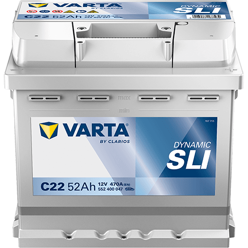 VARTA Bateri VARTA 52AH Dynamic SLI 12V 470A C22 552 400 047