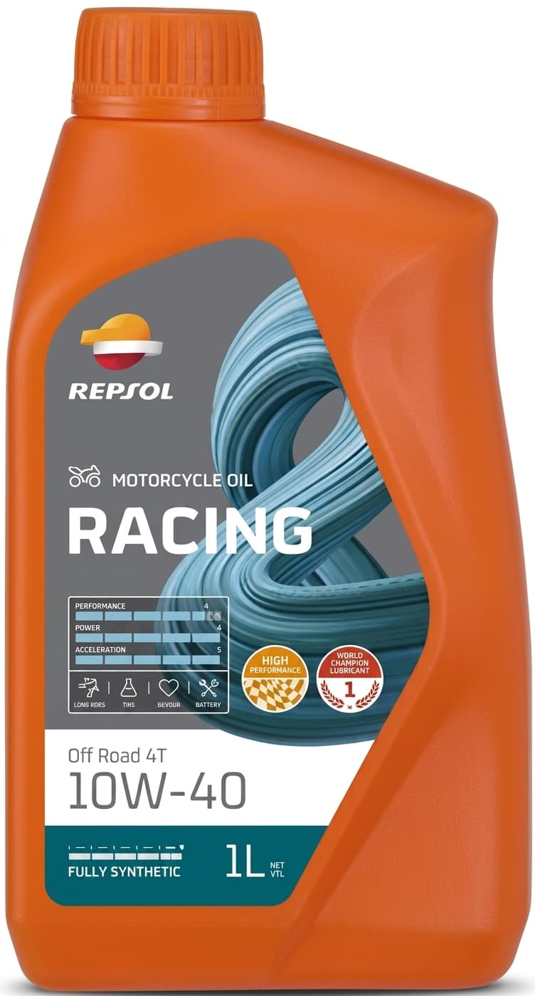 REPSOL Vaj motocikletash RACING OFF ROAD 4T 10W-40 | 1L RPP2006MHC