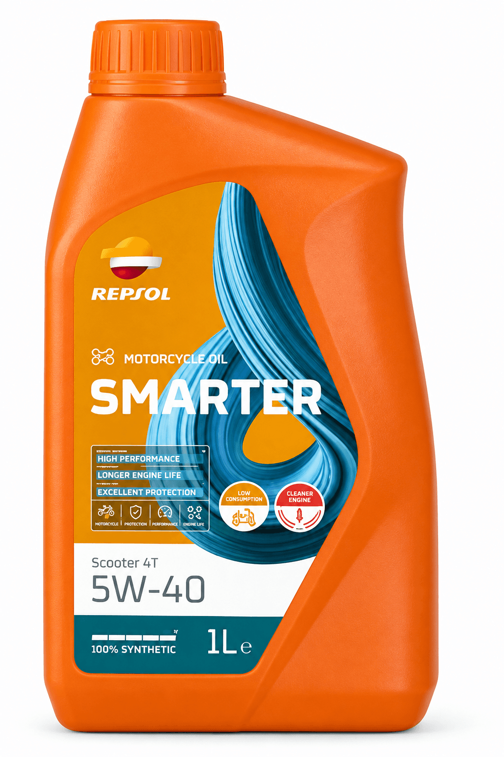 REPSOL Vaj motocikletash SMARTER SCOOTER 4T 5W-40 | 1L RPP2060JHC
